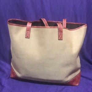 RARE 🌟AUTHENTIC GUCCI KHAKI & LEATHER TOTE ✨✨⚡️